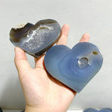 20 Pieces Geode Druzy Agate Heart