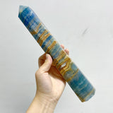 5 Pieces Tall High Quality Blue Onyx Point