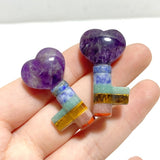 7 Chakra Heart Key Shape Wholesale - Wholesale Crystals