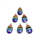 7 Chakra Waterdrop Pendants Wholesale - Wholesale Crystals