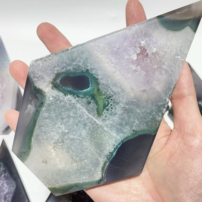7 Pieces Beautiful Large Geode Druzy Agate Arrow Head Shape -Wholesale Crystals