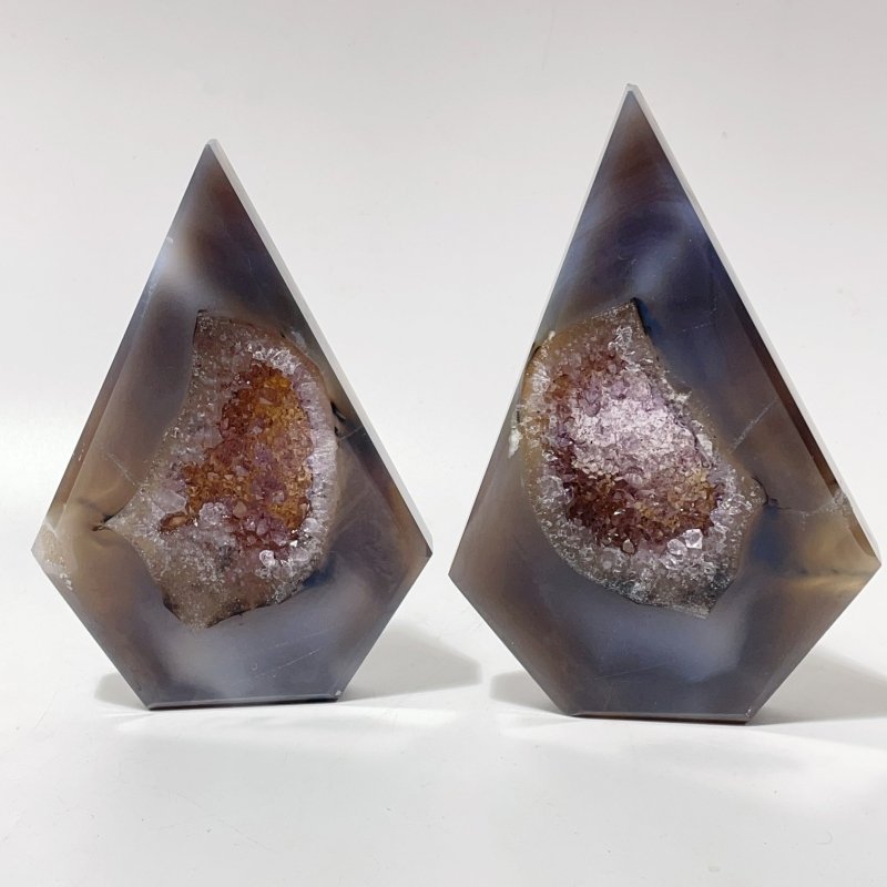 7 Pieces Beautiful Large Geode Druzy Agate Arrow Head Shape -Wholesale Crystals