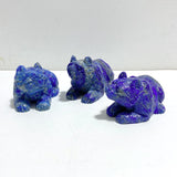 7 Pieces Lapis Lazuli Bear Carving - Wholesale Crystals