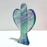 7 Pieces Rainbow Fluorite Angel Carving - Wholesale Crystals