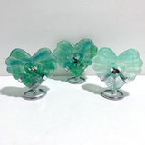 7 Pieces Rainbow Fluorite Heart With Stand - Wholesale Crystals