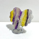 7 Pieces Rainbow Fluorite Heart With Stand - Wholesale Crystals
