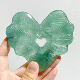 7 Pieces Rainbow Fluorite Heart With Stand -Wholesale Crystals