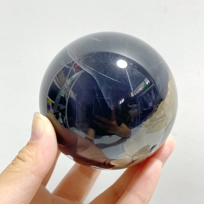 7 Pieces Volcano Agate Sphere(UV-Reactive) -Wholesale Crystals