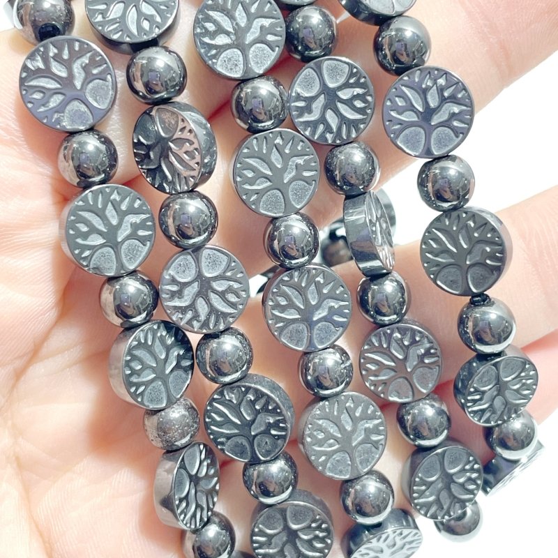 7 Styles Hematite Bracelets Star/Moon/Heart/Hamsa Hand Wholesale - Wholesale Crystals