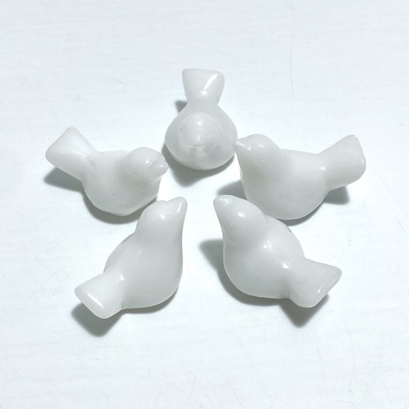 7 Types Mini Bird Carving Wholesale Rose Quartz Tiger Eye Chevron Amethyst - Wholesale Crystals