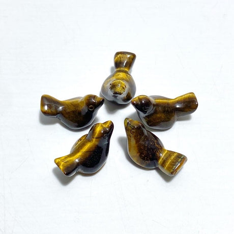 7 Types Mini Bird Carving Wholesale Rose Quartz Tiger Eye Chevron Amethyst - Wholesale Crystals
