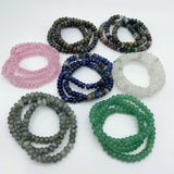 7 Types Rondelle Beads Bracelet Wholesale Labradorite Aventurine -Wholesale Crystals