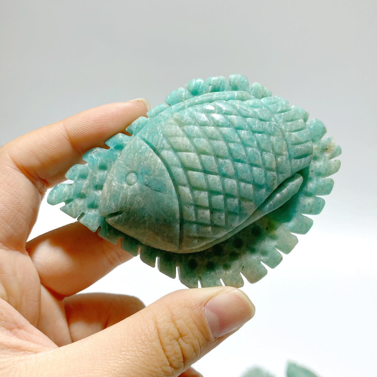 16 Pieces Amazonite Sea Animal Carving