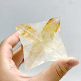 8 Pieces Large Clear Quartz Merkaba Carving