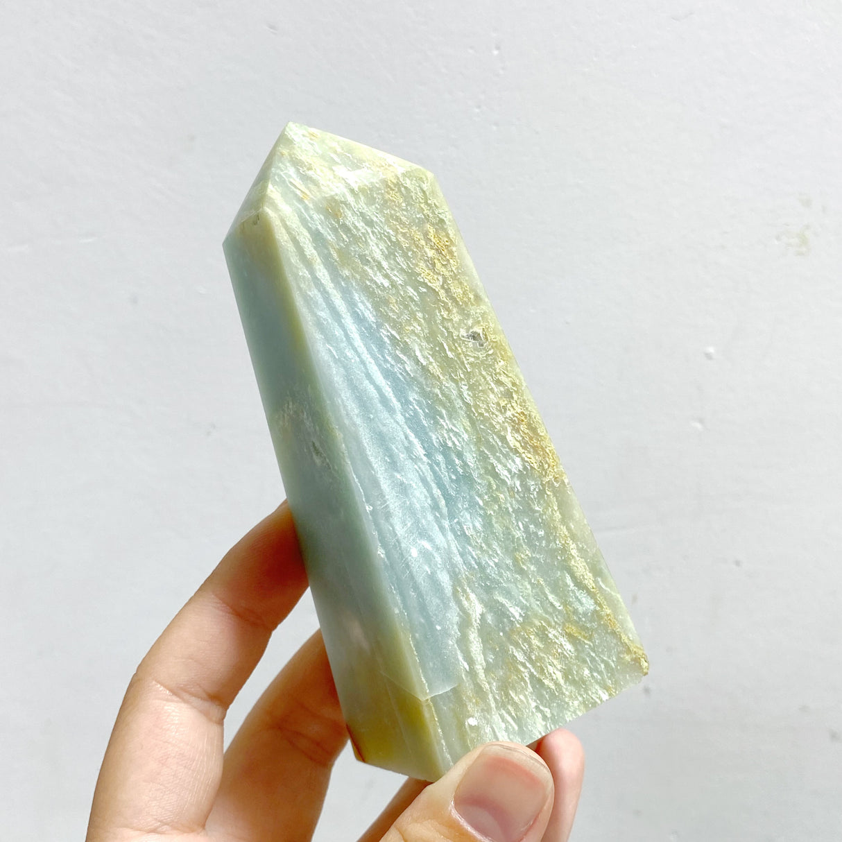 11 Pieces Caribbean Calcite Four-Sided Points
