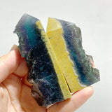 20 Pieces Blue Fluorite Mixed Pyrite Raw Side Tower Point