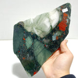 2 Pairs Africa Blood Stone Butterfly Wing Carving With Stand