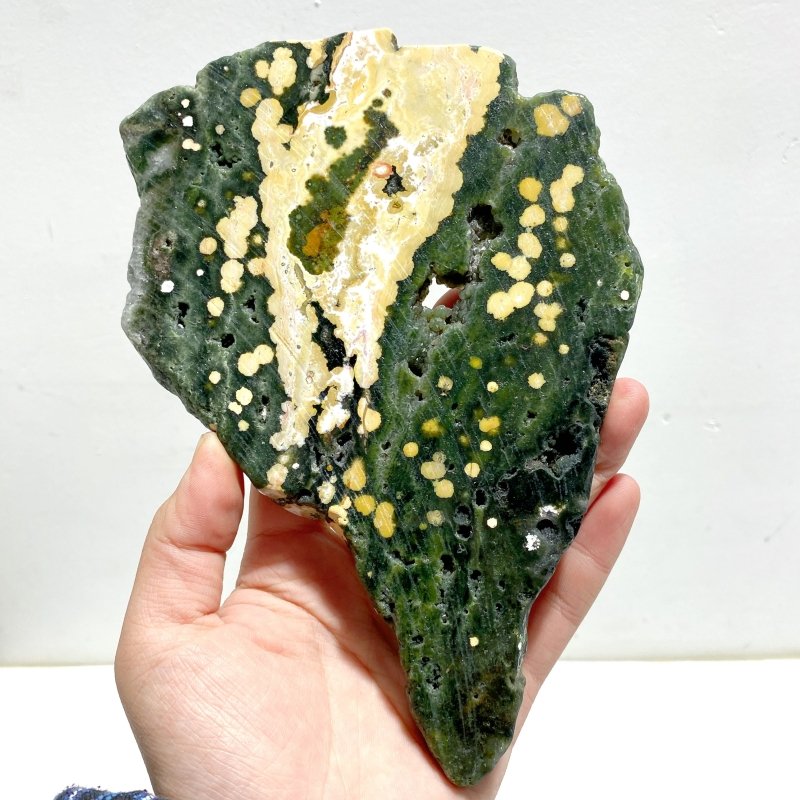 8 Pieces Beautiful 8th Vein Ocean Jasper Slab - Wholesale Crystals