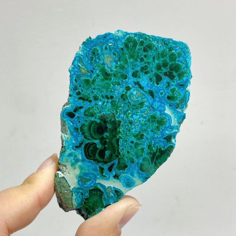 8 Pieces Beautiful Chrysocolla Mixed Malachite Slab High Quality Specimen - Wholesale Crystals
