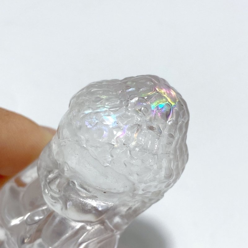 8 Pieces Beautiful Clear Quartz Buddha Carving - Wholesale Crystals