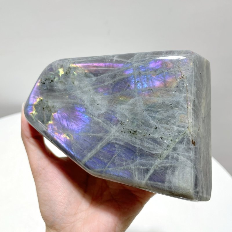 8 Pieces Beautiful Large Purple Labradorite Free Form - Wholesale Crystals