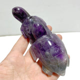8 Pieces Chevron Amethyst Sea Turtles Carving - Wholesale Crystals