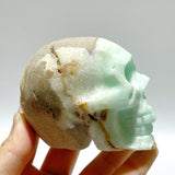 8 Pieces Green Calcite Skull Carving Clearance - Wholesale Crystals