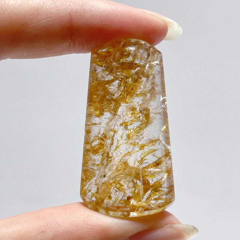 8 Pieces High Quality Golden Hematoid Crystal Square Shape - Wholesale Crystals