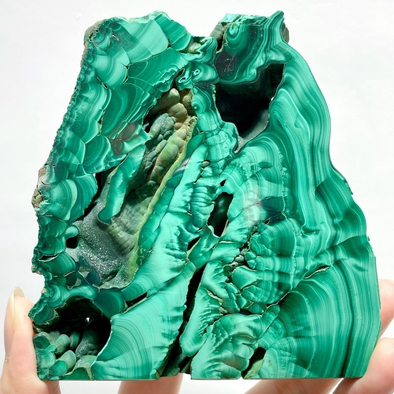 8 Pieces High Quality Polished Malachite Slab - Wholesale Crystals