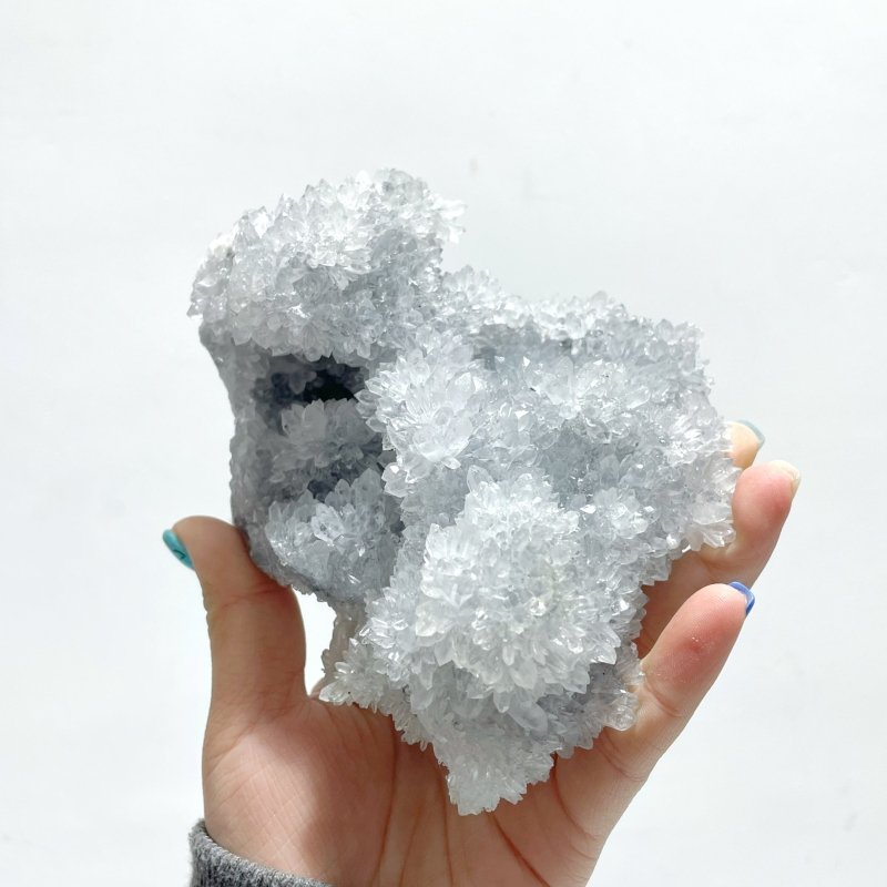 8 Pieces Large Black Clear Quartz Cluster Specimen - Wholesale Crystals