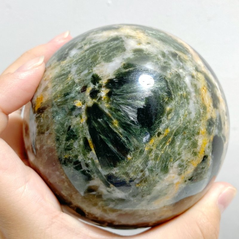 8 Pieces Seraphinite Spheres -Wholesale Crystals