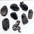 8 Pieces Silver Sheen Obsidian Animals Carving - Wholesale Crystals