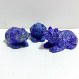 5 Pieces Lapis Lazuli Bears Carving