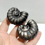 Silver Sheen Obsidian Conch Carving Wholesale
