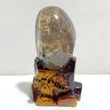 2 Pieces Beautiful Garden Quartz With Stand