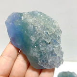 14 Pieces Blue Fluorite Mixed Calcite Raw Stone Specimen For Collection