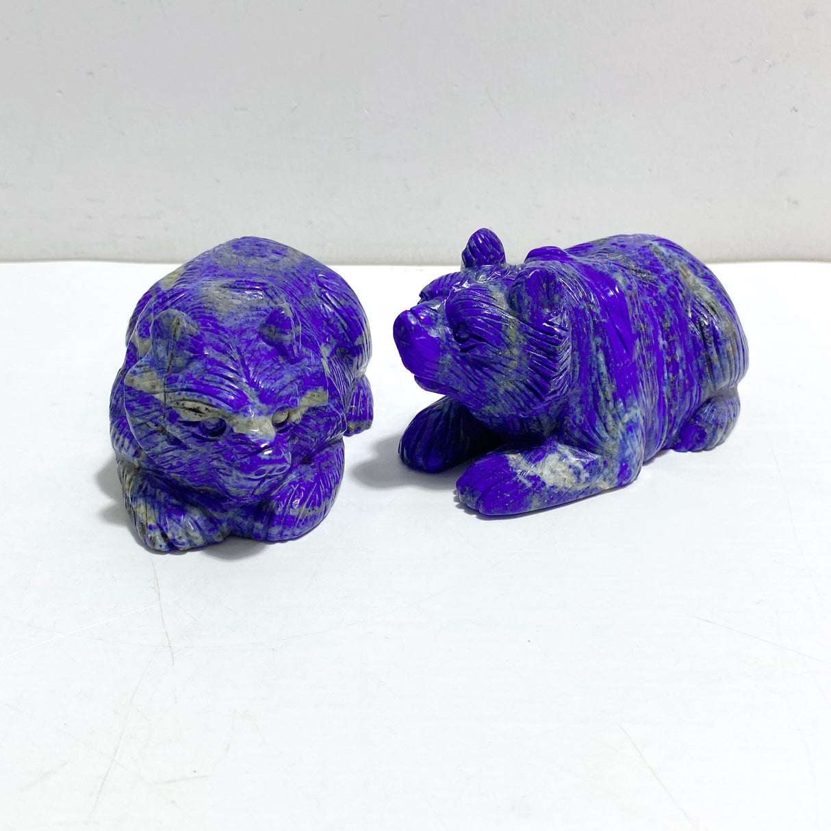 5 Pieces Lapis Lazuli Bears Carving