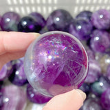 89 Pieces Beautiful Purple Fluorite Spheres (Sea Freight Only) -Wholesale Crystals