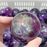 89 Pieces Beautiful Purple Fluorite Spheres (Sea Freight Only) -Wholesale Crystals