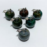 14 Types Small Apple Carving Wholesale Clear Quartz Green Aventurine Lepidolite