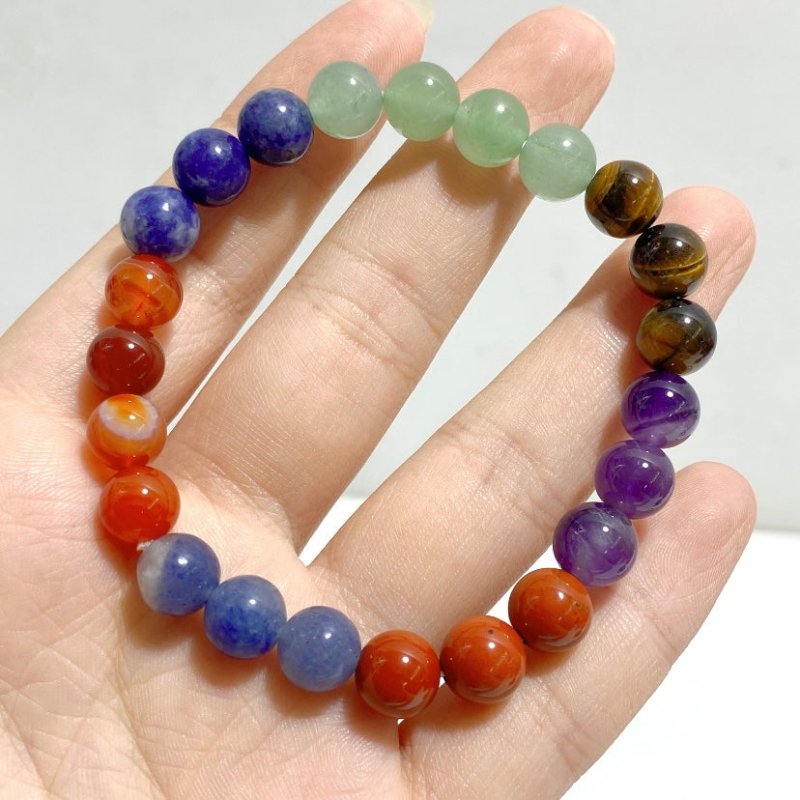 8mm 7 Chakra Bracelets Wholesale -Wholesale Crystals