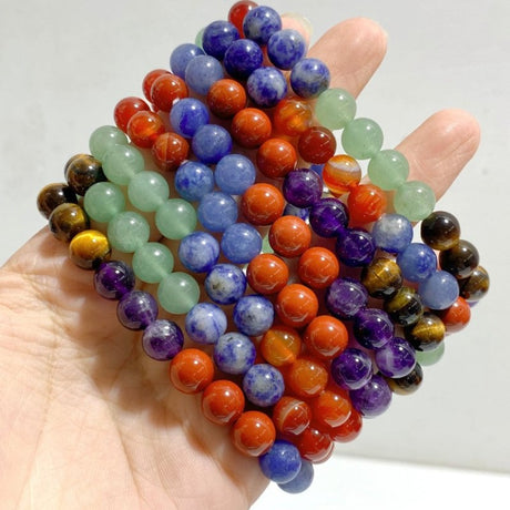 8mm 7 Chakra Bracelets Wholesale -Wholesale Crystals