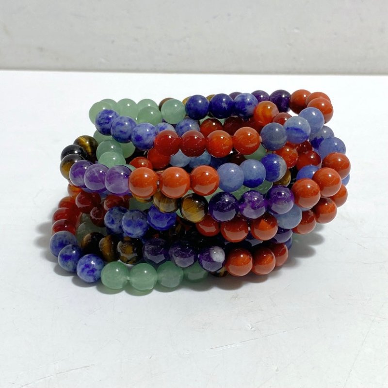 8mm 7 Chakra Bracelets Wholesale -Wholesale Crystals
