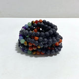 8mm 7 Chakra Mixed Lava Rock Stone Bracelets Wholesale -Wholesale Crystals