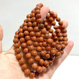 8mm Gold Sandstone Bracelets Wholesale - Wholesale Crystals