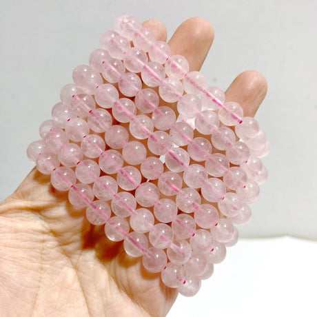 8mm Light Color Rose Quartz Bracelets Wholesale -Wholesale Crystals