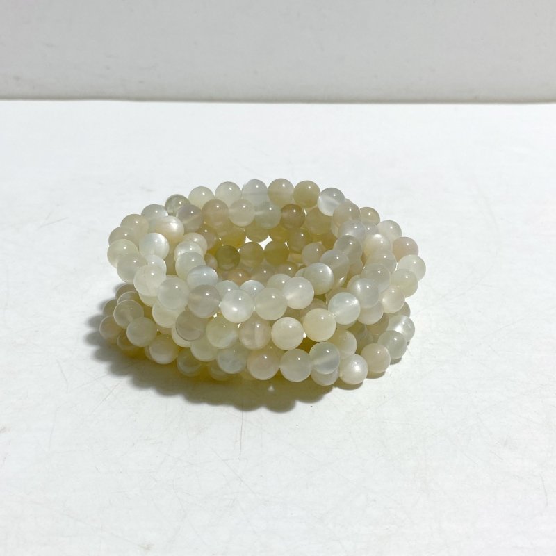 8mm Moonstone Bracelet Wholesale - Wholesale Crystals