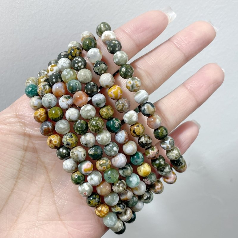 8th Vein Ocean Jasper Bracelet Wholesale - Wholesale Crystals