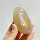 9 Pieces Beautiful Agate Tiger Carving - Wholesale Crystals