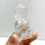 9 Pieces Beautiful Clear Quartz Buddha Carving - Wholesale Crystals